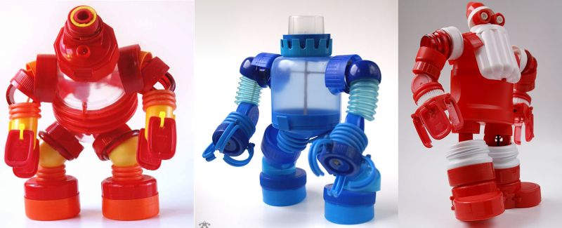 Mainan dari Botol Bekas - Pasukan Robot