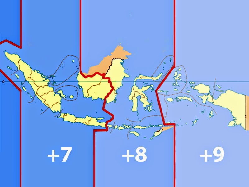zona waktu Indonesia