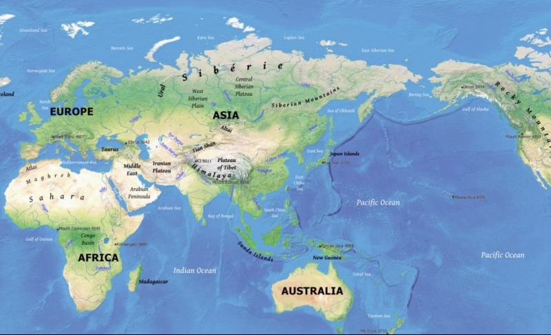 Letak Geografis Indonesia dalam Peta Dunia