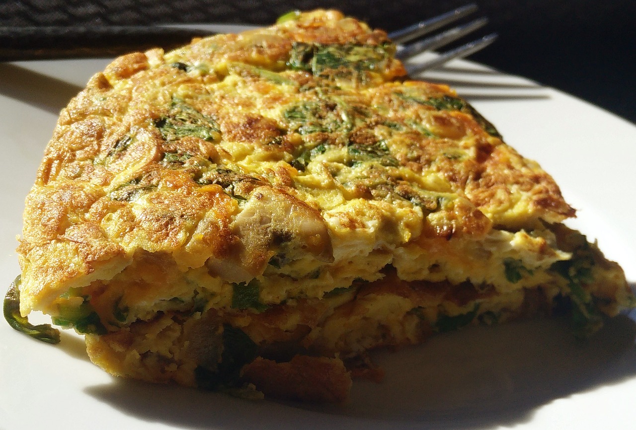 omelet sayur makanan sehat