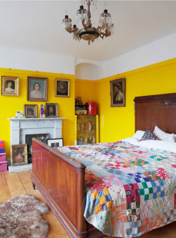 desain kamar tidur colorful yang sangat hidup