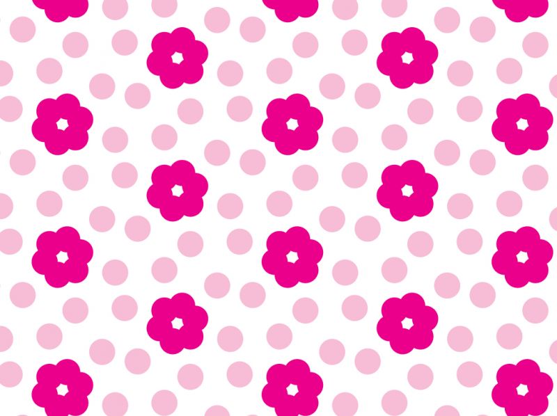 Background Polkadot Bunga 