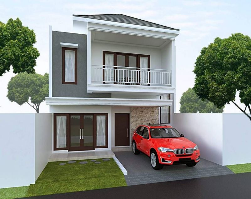 rumah minimalis 2 lantai tipe 45