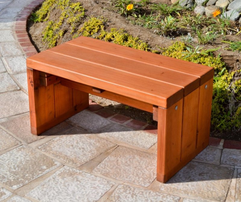 13. Wooden Garden Bench