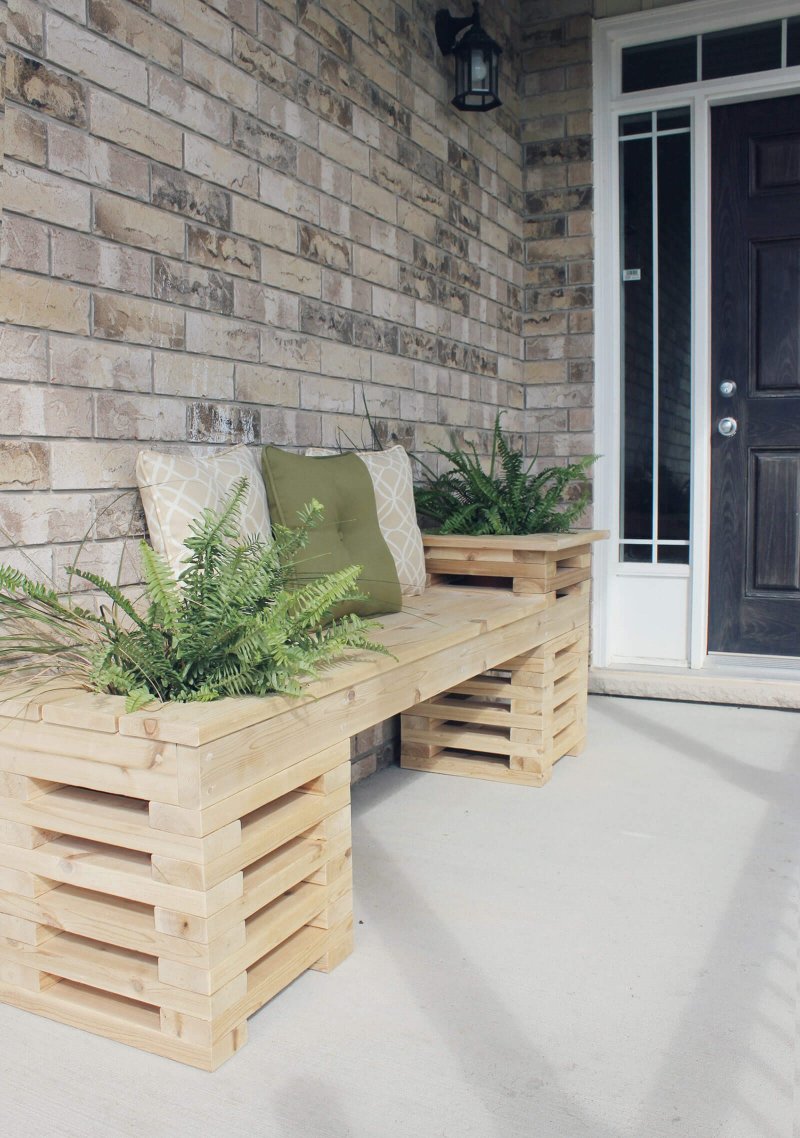 16. Bench with a Planter