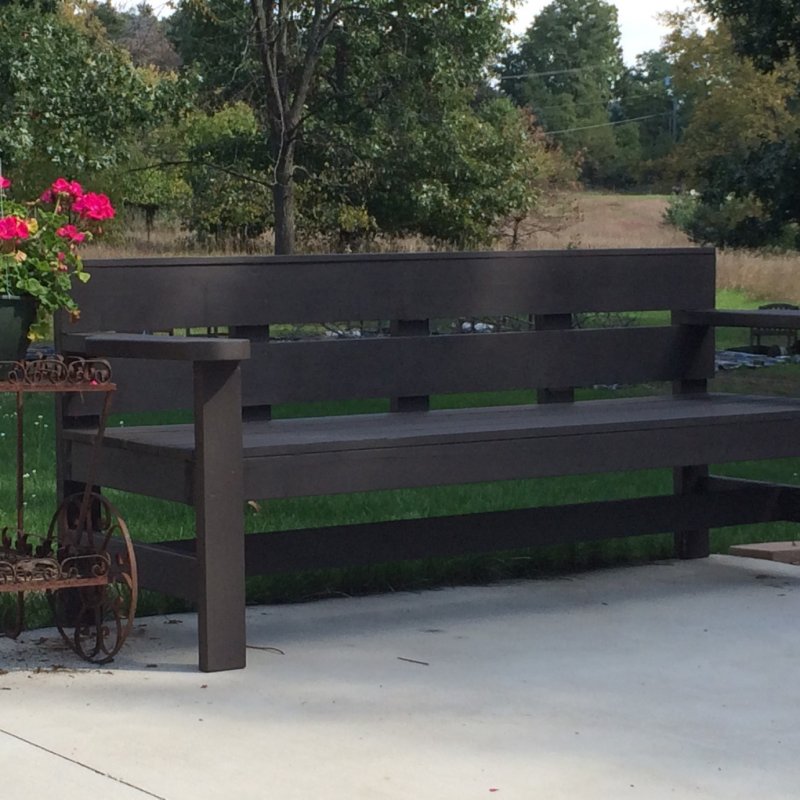 20. Modern Black Bench