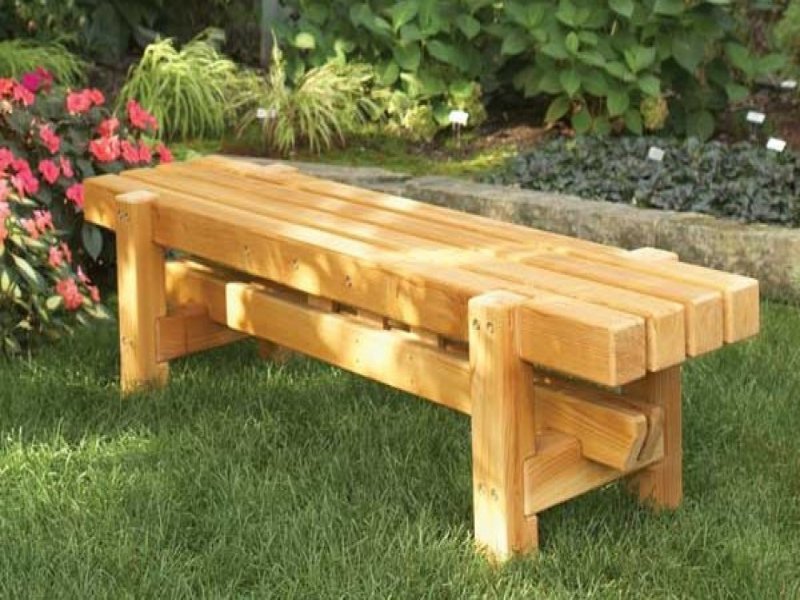 7. Modern Logs Bench