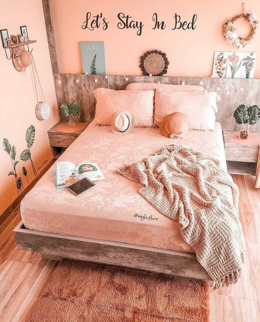 6. Kamar Tidur Pink yang Romantis