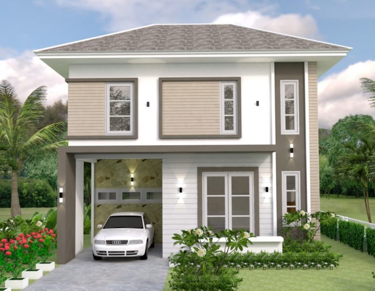 15 Desain Rumah 2 Lantai di Lahan Sempit & Denahnya | Kecil / Minimalis